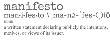 manifesto